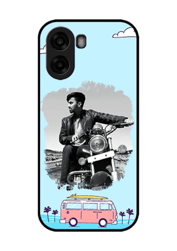 Oppo K14x 5G Custom Glass Phone Case - Travel & Adventure Design