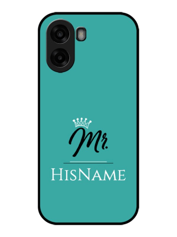 Custom Oppo K14x 5G Custom Glass Phone Case - Mr With Name Design