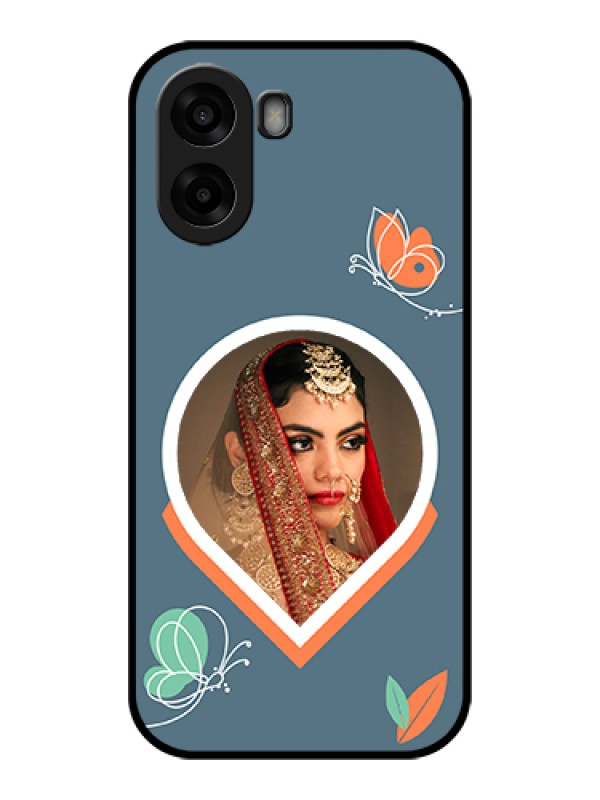Custom Oppo K14x 5G Custom Glass Phone Case - Droplet Butterflies Design