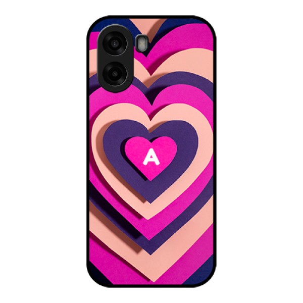 Oppo K14x 5G Custom Glass Phone Case - Cute Heart Pattern Design Oppo K14x 5G Custom Glass Phone Case - Cute Heart Pattern Design