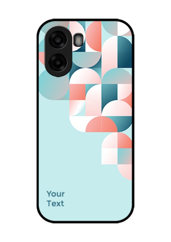 Oppo K14x 5G Custom Glass Phone Case - Stylish Semi - Circle Pattern Design