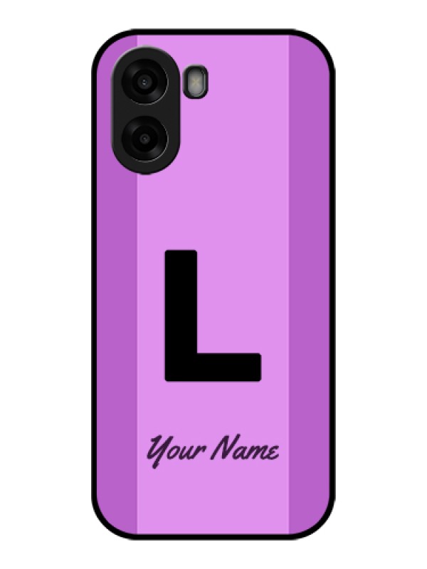 Custom Oppo K14x 5G Custom Glass Phone Case - Tricolor Custom Text Design