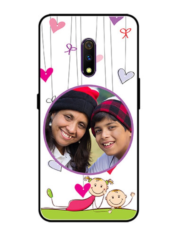 Custom Oppo K3 Photo Printing on Glass Case  - Cute Kids Phone Case Design