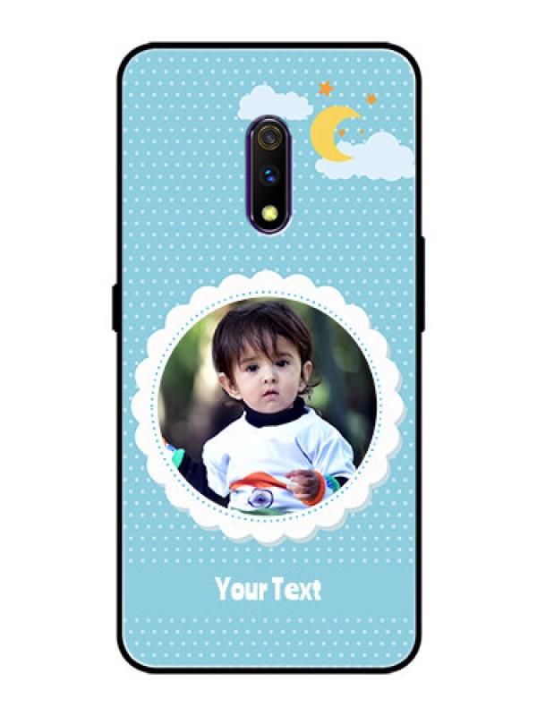 Custom Oppo K3 Personalised Glass Phone Case  - Violet Pattern Design