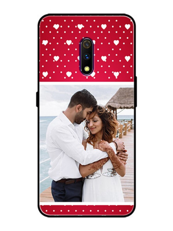 Custom Oppo K3 Photo Printing on Glass Case  - Hearts Mobile Case Design