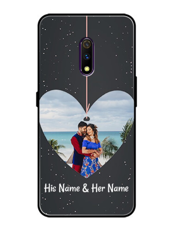 Custom Oppo K3 Custom Glass Phone Case  - Hanging Heart Design