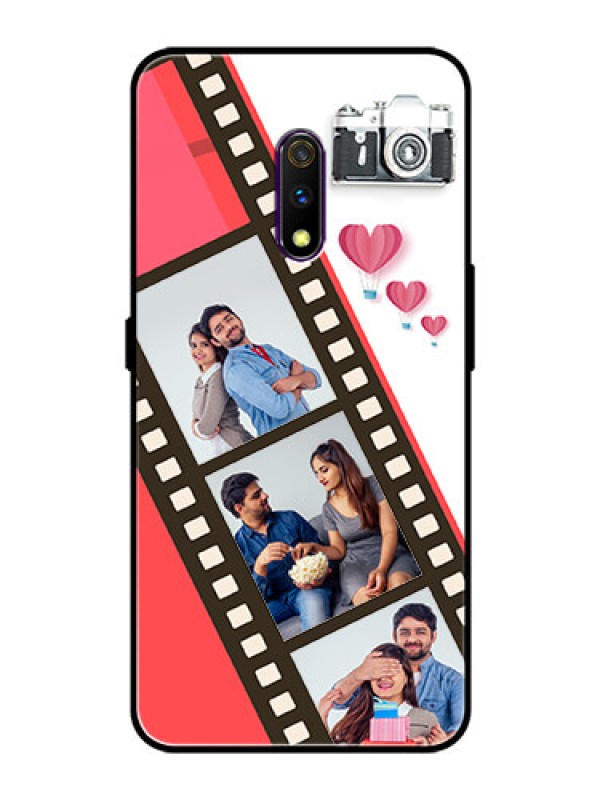Custom Oppo K3 Personalized Glass Phone Case  - 3 Image Holder with Film Reel