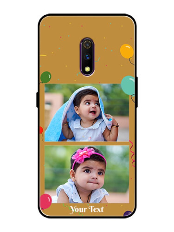 Custom Oppo K3 Personalized Glass Phone Case  - Image Holder with Birthday Celebrations Design
