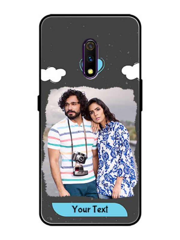 Custom Oppo K3 Custom Glass Phone Case  - Splashes with love doodles Design