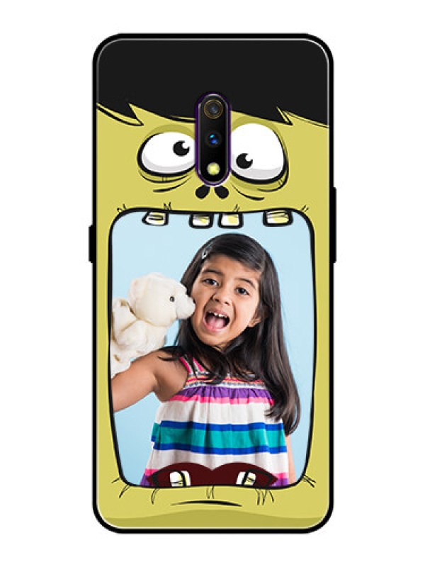 Custom Oppo K3 Personalized Glass Phone Case  - Cartoon monster back case Design