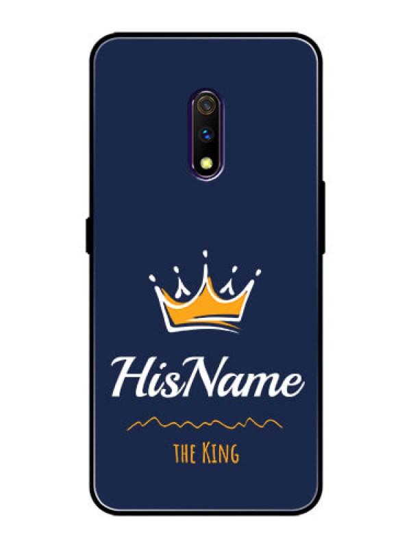 Custom Oppo K3 Glass Phone Case King with Name