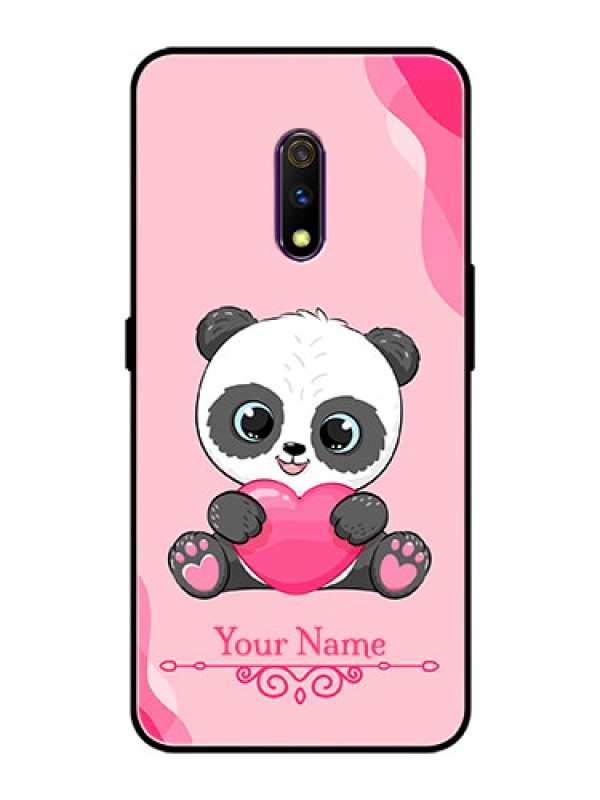 Custom Oppo K3 Custom Glass Mobile Case - Cute Panda Design