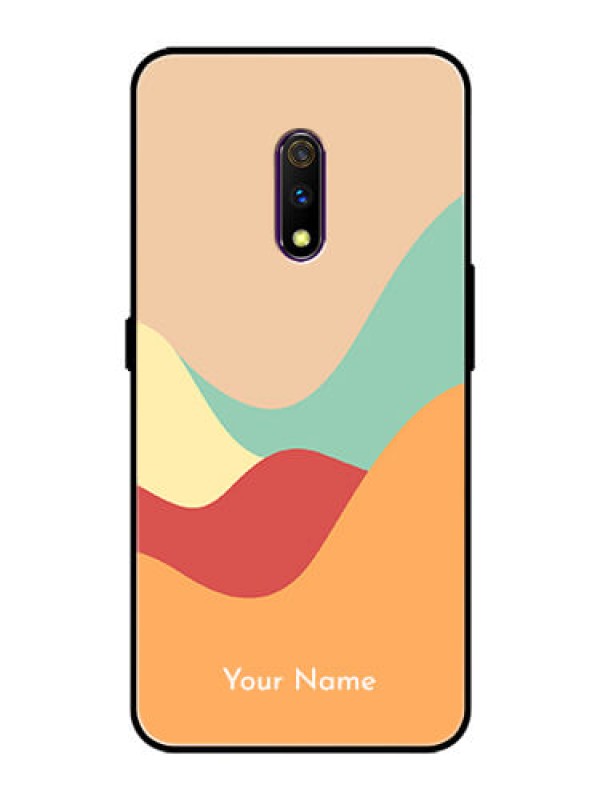 Custom Oppo K3 Personalized Glass Phone Case - Ocean Waves Multi-colour Design