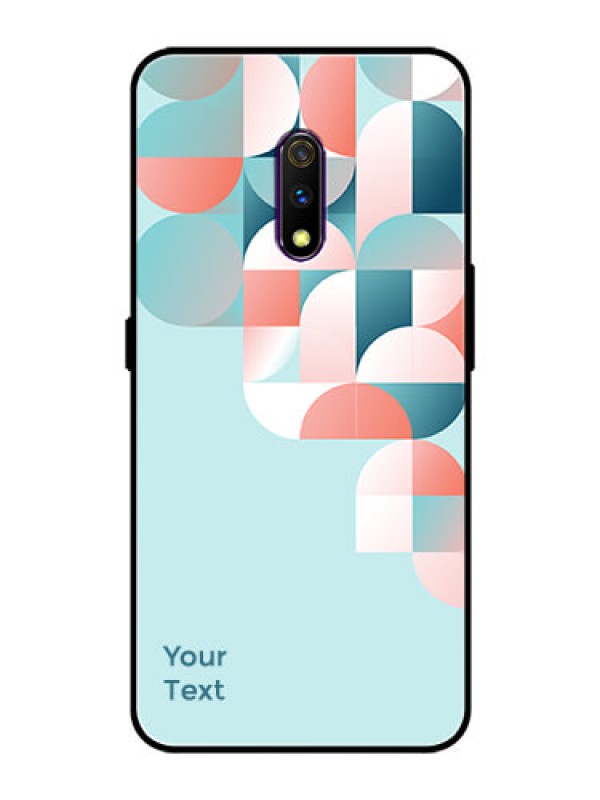 Custom Oppo K3 Custom Glass Phone Case - Stylish Semi-circle Pattern Design