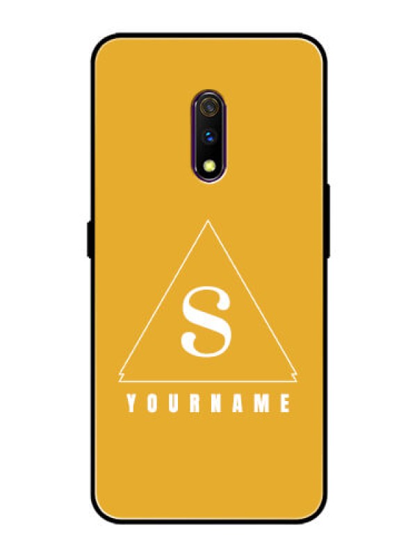 Custom Oppo K3 Personalized Glass Phone Case - simple triangle Design