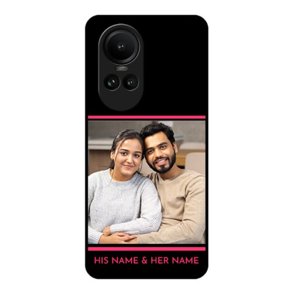 Oppo Reno 10 5G Custom Glass Mobile Case - with Add Text Design