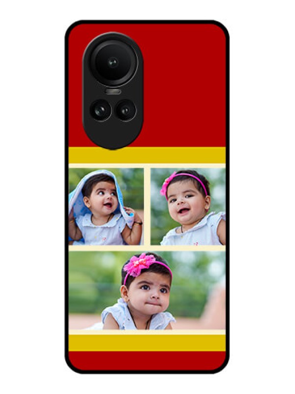 Custom Oppo Reno 10 5G Custom Glass Mobile Case - Multiple Pic Upload Design