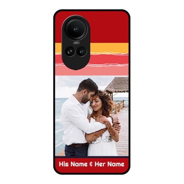 Oppo Reno 10 5G Custom Glass Mobile Case - Colorful Case Design