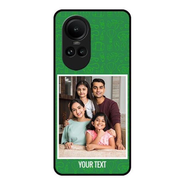 Oppo Reno 10 5G Personalized Glass Phone Case - Picture Upload Design
