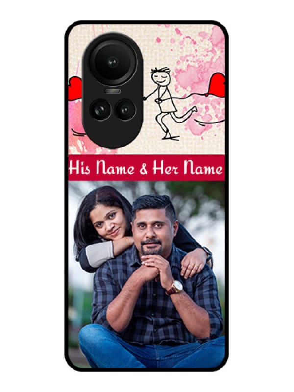 Custom Oppo Reno 10 5G Photo Printing on Glass Case - You and Me Case Design