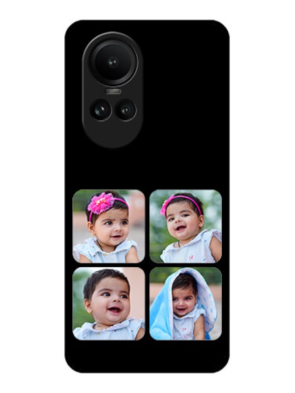 Custom Oppo Reno 10 5G Photo Printing on Glass Case - Multiple Pictures Design