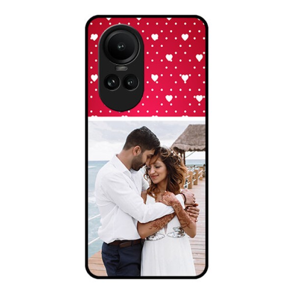 Oppo Reno 10 5G Photo Printing on Glass Case - Hearts Mobile Case Design Oppo Reno 10 5G Photo Printing on Glass Case - Hearts Mobile Case Design