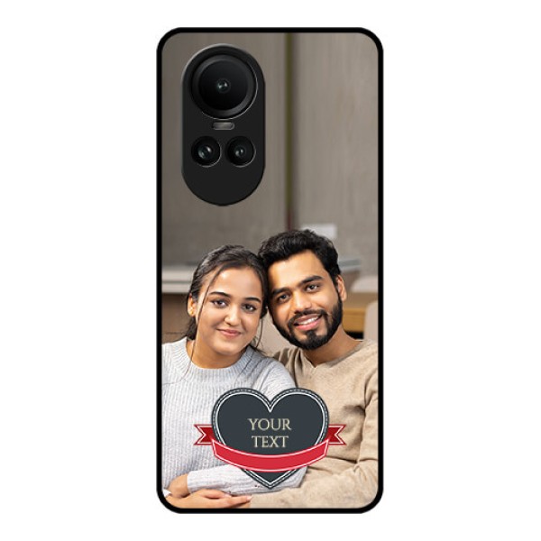 Oppo Reno 10 5G Custom Glass Phone Case - Just Married Couple Design Oppo Reno 10 5G Custom Glass Phone Case - Just Married Couple Design