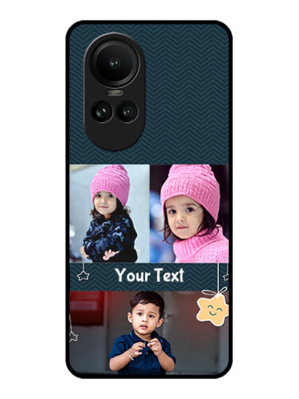 Custom Oppo Reno 10 5G Custom Glass Mobile Case - Hanging Stars Design