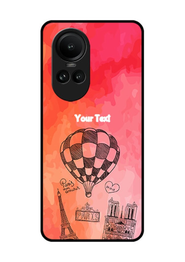 Oppo Reno 10 5G Custom Glass Phone Case - Paris Theme Design