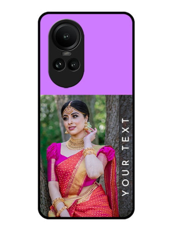 Custom Oppo Reno 10 5G Custom Glass Mobile Case - Birthday Icons Design