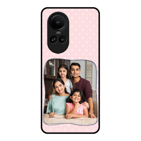 Oppo Reno 10 5G Custom Glass Phone Case - Family with Dots Design