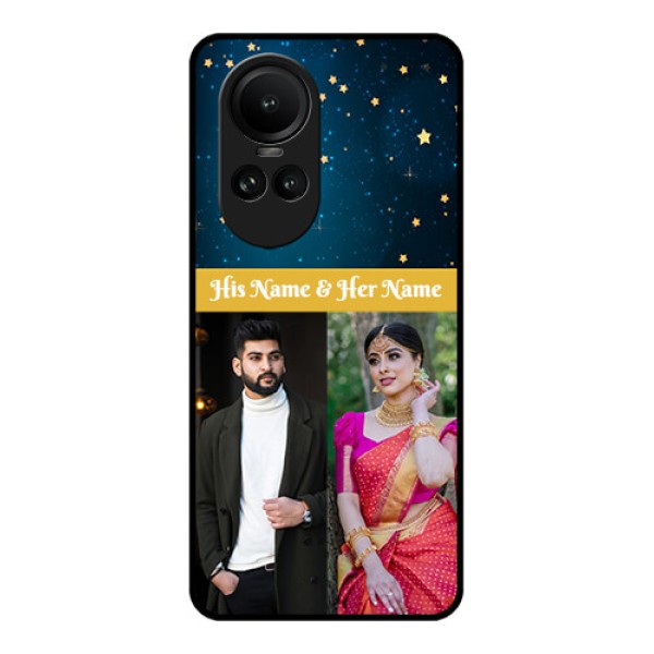 Oppo Reno 10 5G Custom Glass Phone Case - Galaxy Stars Backdrop Design Oppo Reno 10 5G Custom Glass Phone Case - Galaxy Stars Backdrop Design