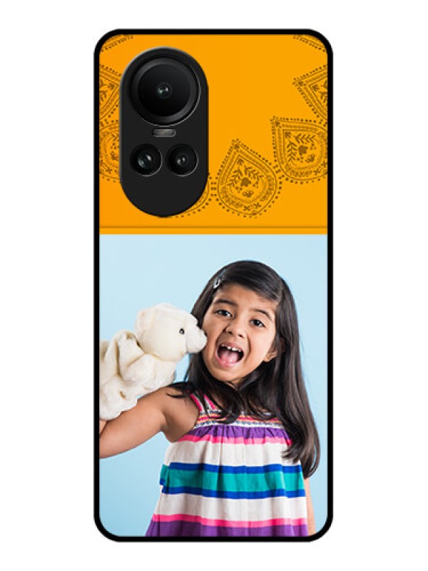 Custom Oppo Reno 10 5G Personalized Glass Phone Case - Photo Wedding Design