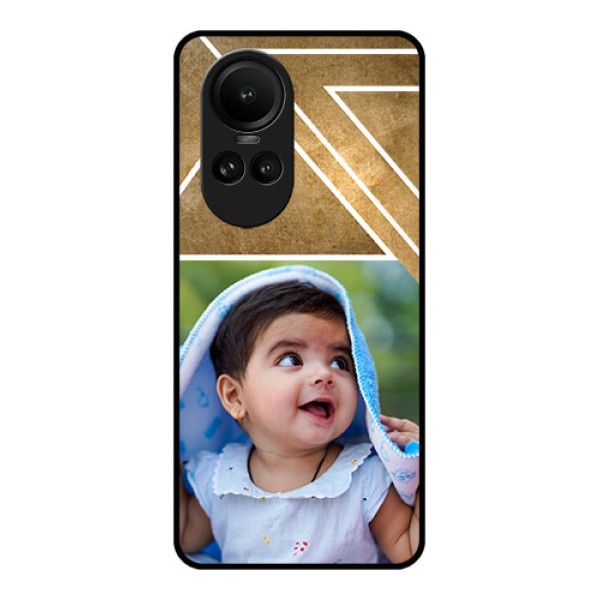 Oppo Reno 10 5G Personalized Glass Phone Case - Gradient Abstract Texture Design Oppo Reno 10 5G Personalized Glass Phone Case - Gradient Abstract Texture Design