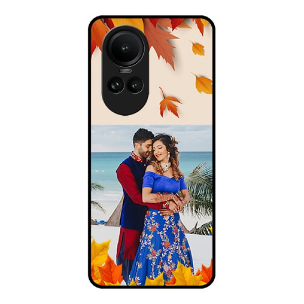 Oppo Reno 10 5G Photo Printing on Glass Case - Autumn Maple Leaves Design Oppo Reno 10 5G Photo Printing on Glass Case - Autumn Maple Leaves Design