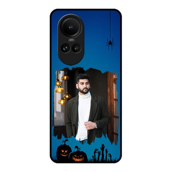 Oppo Reno 10 5G Photo Printing on Glass Case - with pro Halloween design