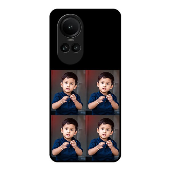 Oppo Reno 10 5G 4 Image Holder on Glass Mobile Cover