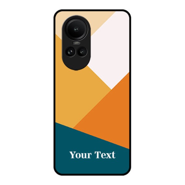 Oppo Reno 10 5G Personalized Glass Phone Case - Stacked Multi-colour Design Oppo Reno 10 5G Personalized Glass Phone Case - Stacked Multi-colour Design