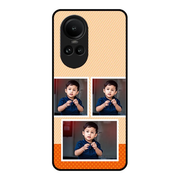 Oppo Reno 10 Pro 5G Photo Printing on Glass Case - Bulk Photos Upload Design