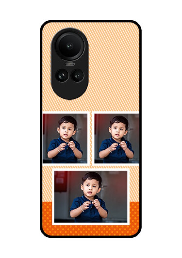 Oppo Reno 10 Pro 5G Photo Printing on Glass Case - Bulk Photos Upload Design