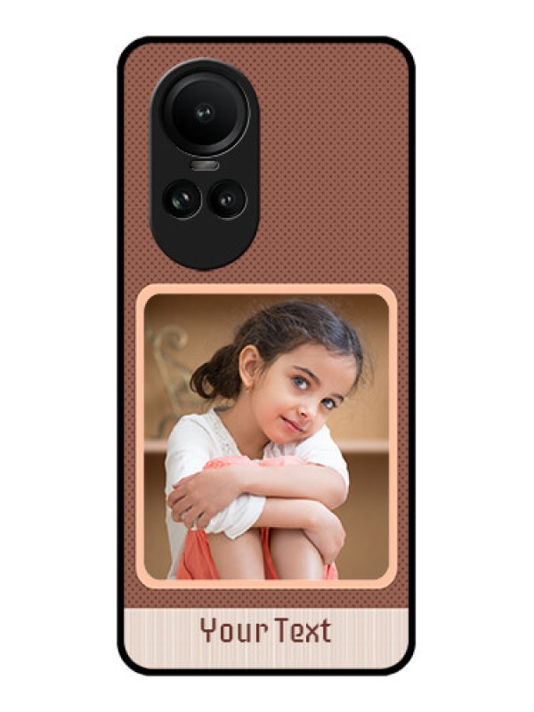 Custom Oppo Reno 10 Pro 5G Custom Glass Phone Case - Simple Pic Upload Design