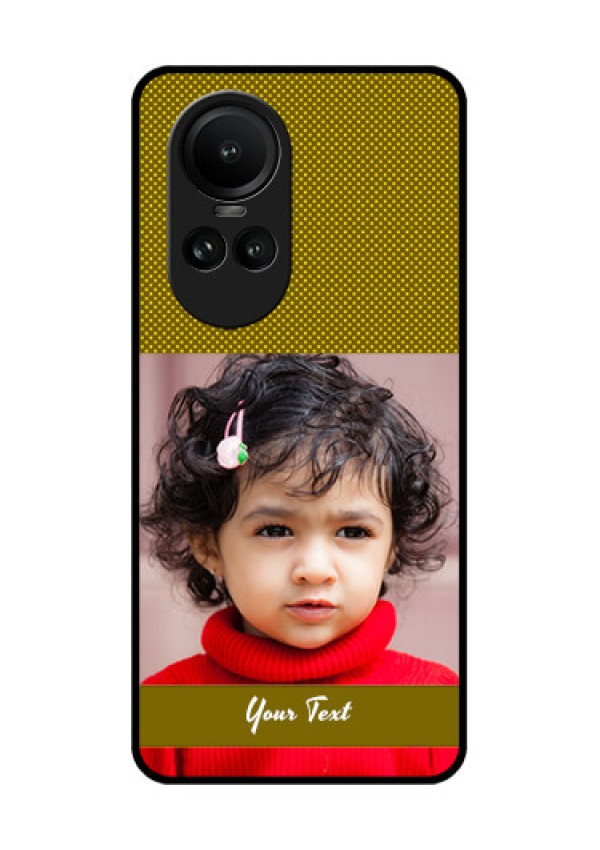 Oppo Reno 10 Pro 5G Custom Glass Phone Case - Simple Green Color Design