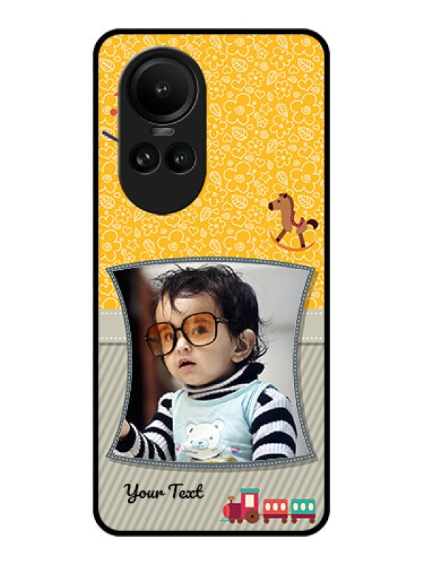 Custom Oppo Reno 10 Pro 5G Personalized Glass Phone Case - Baby Picture Upload Design