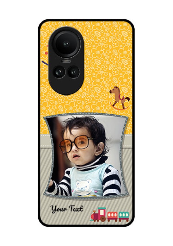 Oppo Reno 10 Pro 5G Personalized Glass Phone Case - Baby Picture Upload Design
