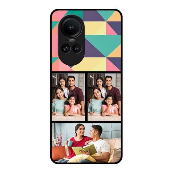 Oppo Reno 10 Pro 5G Custom Glass Phone Case - Bulk Pic Upload Design
