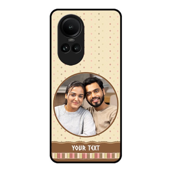 Oppo Reno 10 Pro 5G Custom Glass Mobile Case - Brown Dotted Mobile Case Design Oppo Reno 10 Pro 5G Custom Glass Mobile Case - Brown Dotted Mobile Case Design