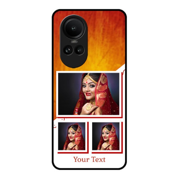 Oppo Reno 10 Pro 5G Custom Glass Phone Case - Wedding Memories Design