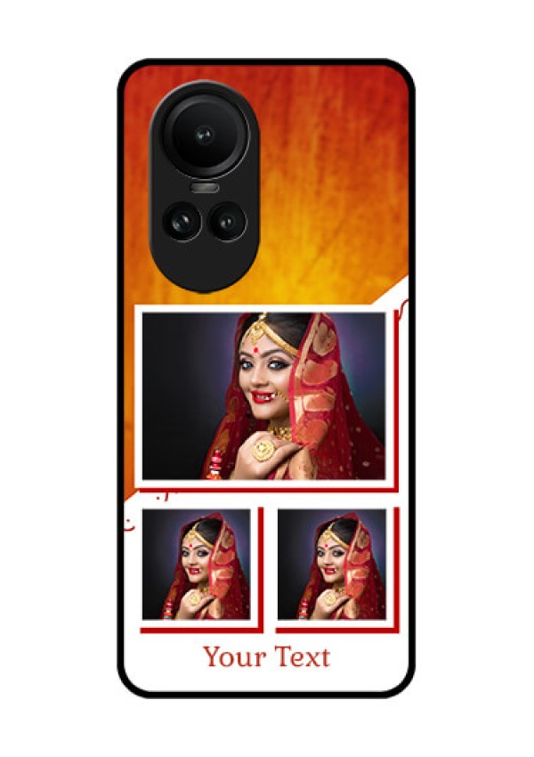 Oppo Reno 10 Pro 5G Custom Glass Phone Case - Wedding Memories Design