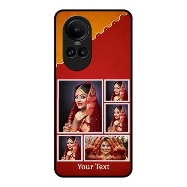 Oppo Reno 10 Pro 5G Personalized Glass Phone Case - Wedding Pic Upload Design