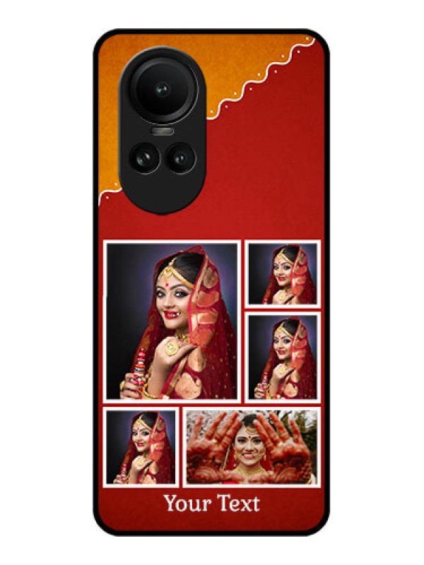 Custom Oppo Reno 10 Pro 5G Personalized Glass Phone Case - Wedding Pic Upload Design